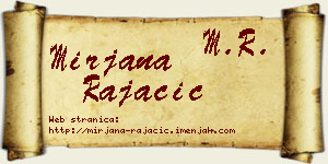 Mirjana Rajačić vizit kartica
